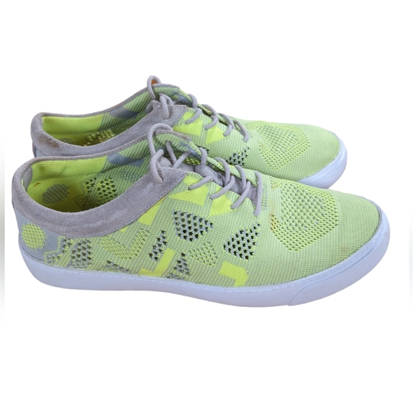 Clarks Somerset Glove Glitter Neon Green Sneakers Size 8.5 - Picture 12 of 12